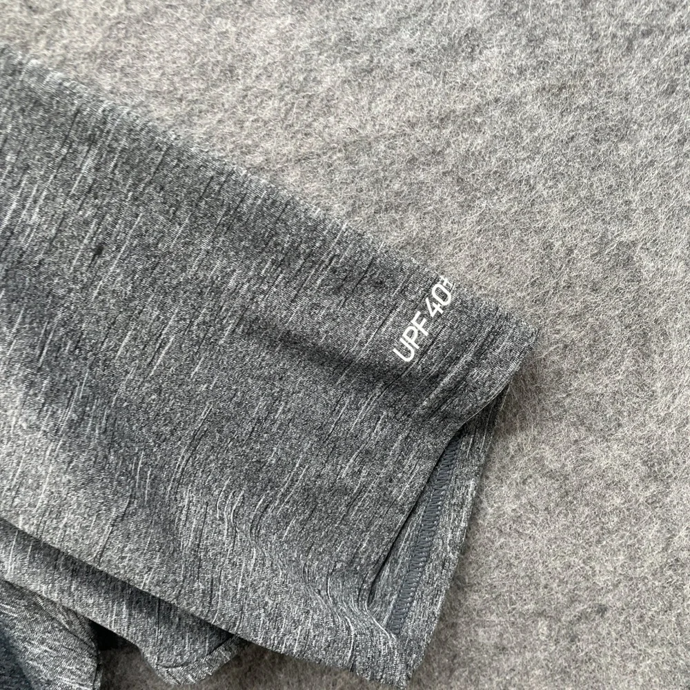 Nike Swim Dri-FIT Rash Guard Mens‎ M Gray Heathered Short Sleeve UPF 40+